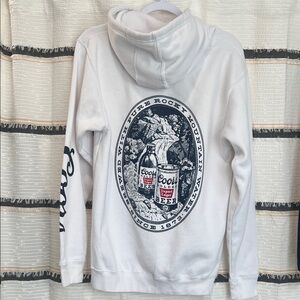 Coors White Graphic Men's Hoodie